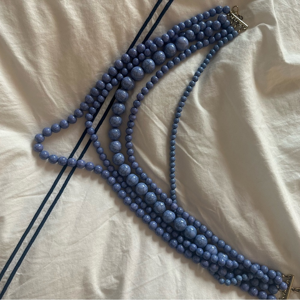 Beaded Statement Necklace - image 4